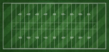 Amerikan futbol sahasının en üst görünümü, Spor Arkaplanı
