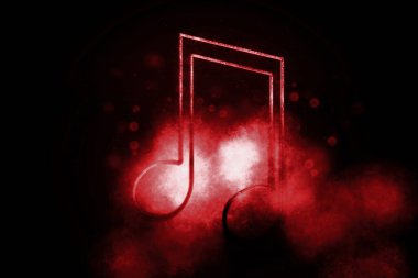 Sekizinci nota sembolü, Müzik Arkaplanı, Mavi Sembol