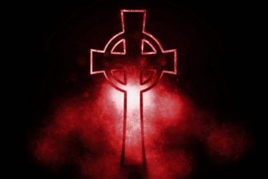 Kelt haçı sembolü, Hristiyan haçı, Mavi sembol