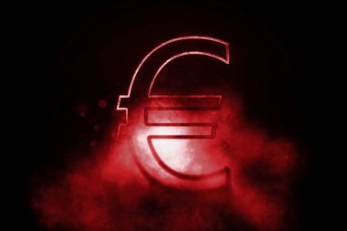 Avrupa Birliği Euro, Euro Euro para birimi, Parasal para birimi sembolü, Mavi sembol