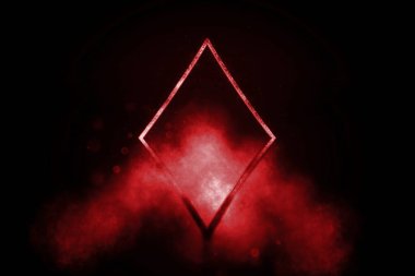 Elmas kart sembolü, iskambil kartı sembolü, mavi sembol