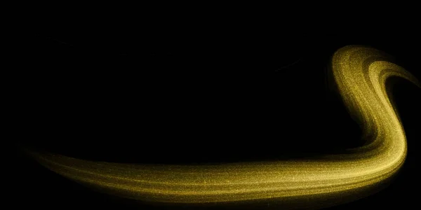 Schwarz Und Gold Linie Textur Wellenglitter Hintergrund Trendiger Stil Kopierraum — Stockfoto