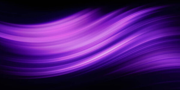 Abstract Violet wave lines on black background, Soft Violet Wave, abstract background
