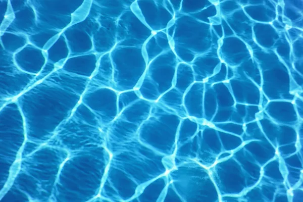 Sfondo Blu Acqua Increspata Riflessione Sole Acqua Piscina — Foto Stock