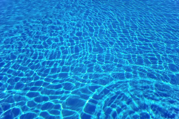 Blue Ripple Water Background Swimming Pool Water Sun Reflection — 스톡 사진