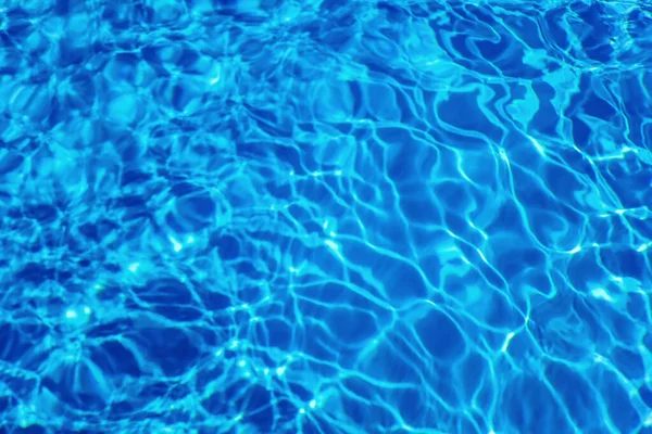 Sfondo Blu Acqua Increspata Riflessione Sole Acqua Piscina — Foto Stock