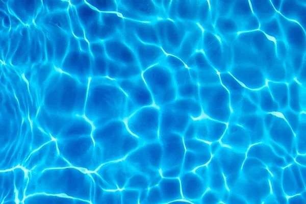 Blue Ripple Water Hintergrund Wasseroberfläche Blue Swimming Pool — Stockfoto