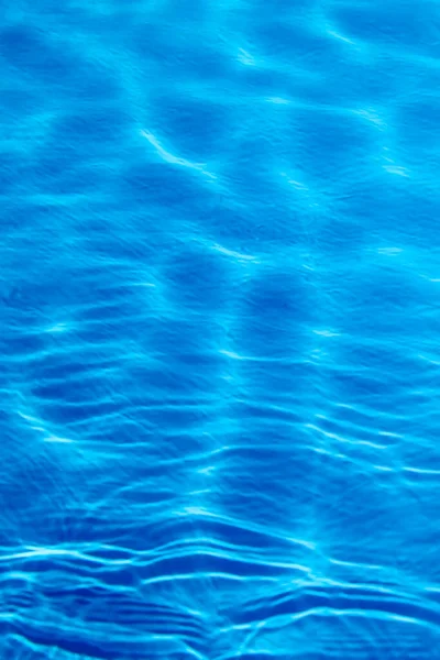 Fondo Agua Ondulación Azul Superficie Del Agua Piscina Azul — Foto de Stock