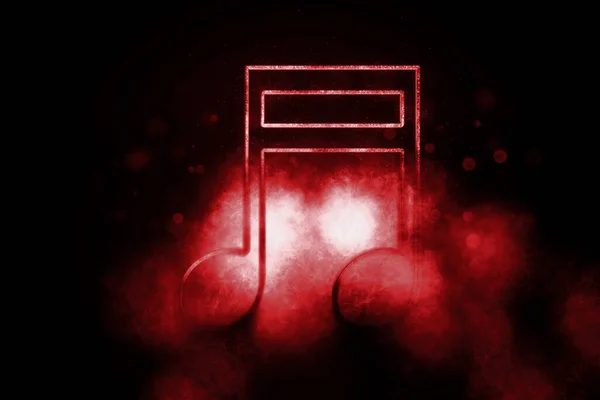 Beamed 16Th Note Symbol Music Background Blue Symbol — стокове фото