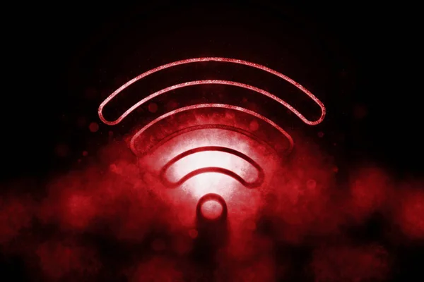 Wireless internet access, free wifi connection, Internet technology, networking concept, Wifi Blue symbol