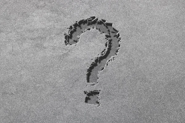 Question mark Symbol, question mark, rugged, silver background