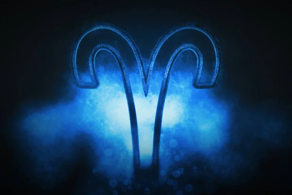 Κριός Ζώδιο Νυχτερινός Ουρανός Ωροσκόπιο Αστρολογία Φόντο Κριός Ωροσκόπιο Σύμβολο — Φωτογραφία Αρχείου
