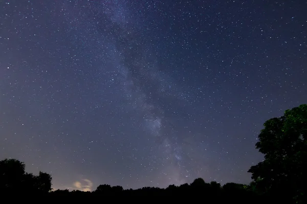 Vía Láctea galaxia hermoso cielo nocturno — Foto de Stock