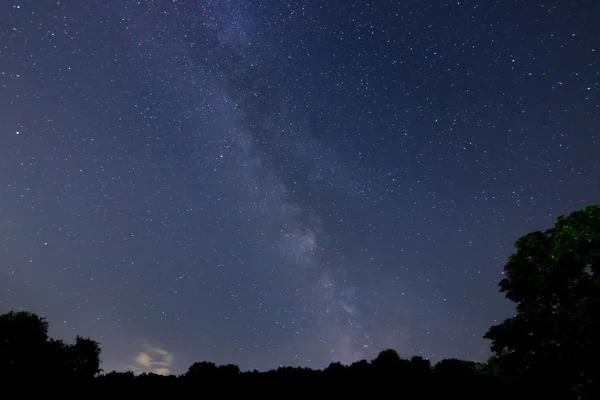 银河系美丽夜空 — 图库照片