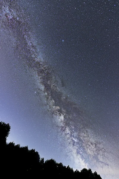 Calea Lactee galaxie frumos noapte cer — Fotografie, imagine de stoc