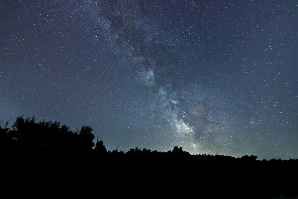 Vía Láctea galaxia hermoso cielo nocturno — Foto de Stock