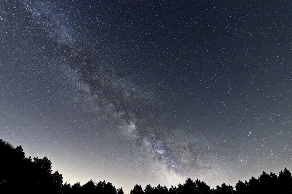 天の川銀河の美しい夜空 — ストック写真