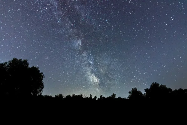 Γαλαξία όμορφο νυχτερινό ουρανό — Φωτογραφία Αρχείου