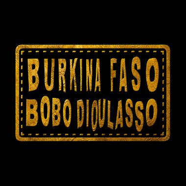Burkina Faso Bobo Dioulasso Altın Baskı Damgası Tasarımı