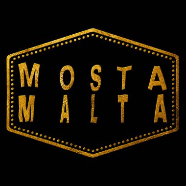 Malta Mosta Altın Tipografi Pul Tasarımı