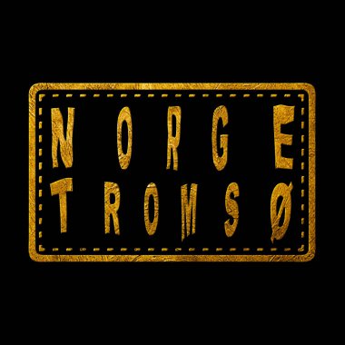 Norveç Tromso Altın Tipografi Pul Tasarımı