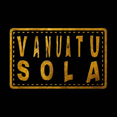 Vanuatu Sola Altın Baskı Tasarımı