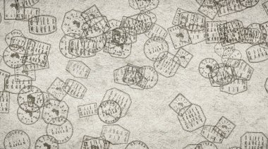 Gine Kankan Kağıtlara Damga Koleksiyonu