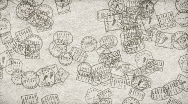 Lübnan Beyrut Kağıt Üzerine Damga Koleksiyonu