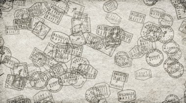 Mozambik Maputo Kağıt Üzerine Damga Koleksiyonu