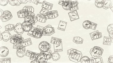 Doğu Timor Erau Yuvarlak Mühür Harita Tasarımı