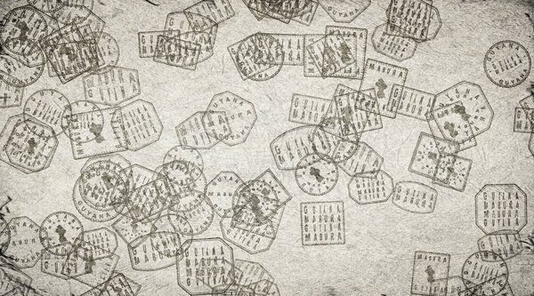 Guyana Mabura Stamps Collection on Paper