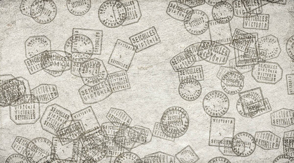 Сейшельская виктория на бумаге