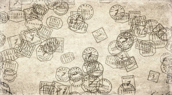 Somalia Bosaso Stamps Collection on Paper