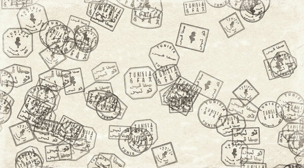 Tunisia Sfax Stamps Collection on Paper