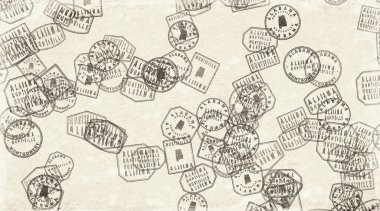 Alabama Huntsville Kağıt Pul Koleksiyonu