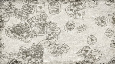 South Carolina Charleston Stamps Collection on Paper