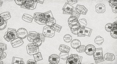 Wyoming Cheyenne Stamps Collection on Paper