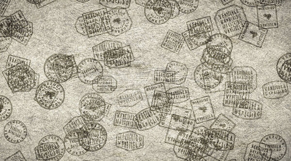 Venezuela Maracaibo Stamps Collection on Paper