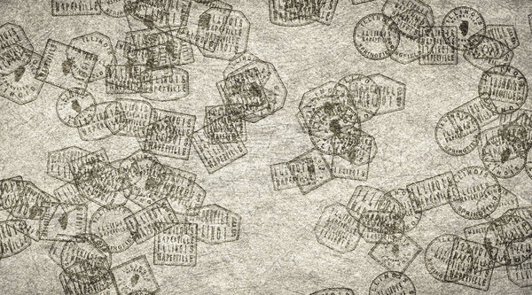 Illinois Naperville Stamps Collection on Paper