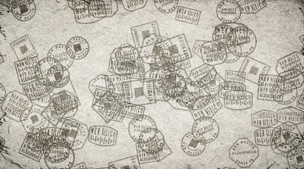 New Mexico Albuquerque Stamps Collection on Paper