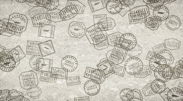 Tennessee Knoxville Stamps Collection on Paper