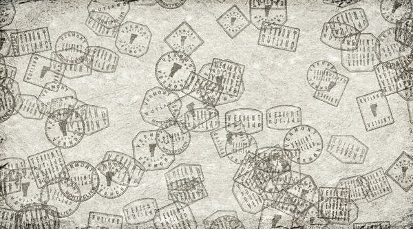 Vermont Rutland Stamps Collection on Paper