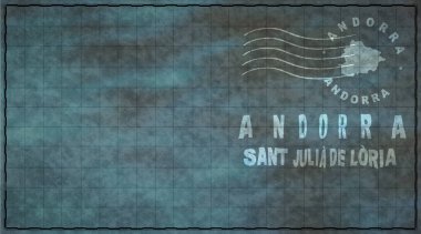 Andorra Sant Julia De Loria Posta Zarfı, Posta Damgası