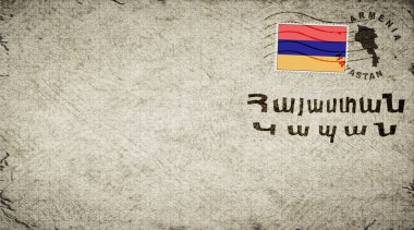 Ermenistan Kapan Vintage Posta Zarfı, Posta Damgası