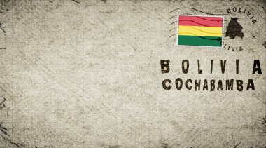 Bolivya Cochabamba Eski Posta Zarfı, Posta Damgası