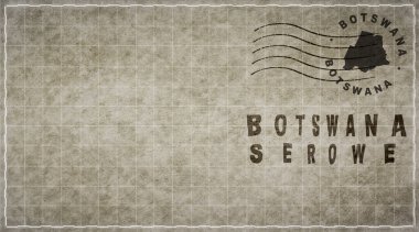 Botswana Serowe Vintage Posta Zarfı, Posta Damgası