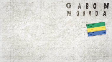 Gabon Moanda Posta Zarfı, Posta Damgası