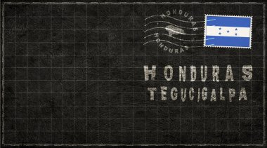 Honduras Tegucigalpa Eski Posta Zarfı, Posta Damgası