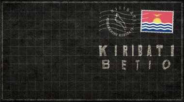 Kiribati Betio Eski Posta Zarfı, Posta Damgası