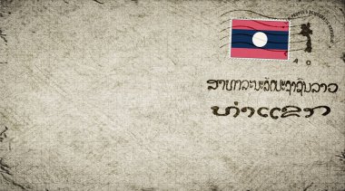 Laos Thakhek Posta Zarfı, Posta Damgası